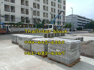 Thaiinter Block  โรงงานผลิตและจำหน่าย บล็อกตัวหนอน บล็อกทางเท้า บล็อกปูสนามหญ้า 094-645-6262..