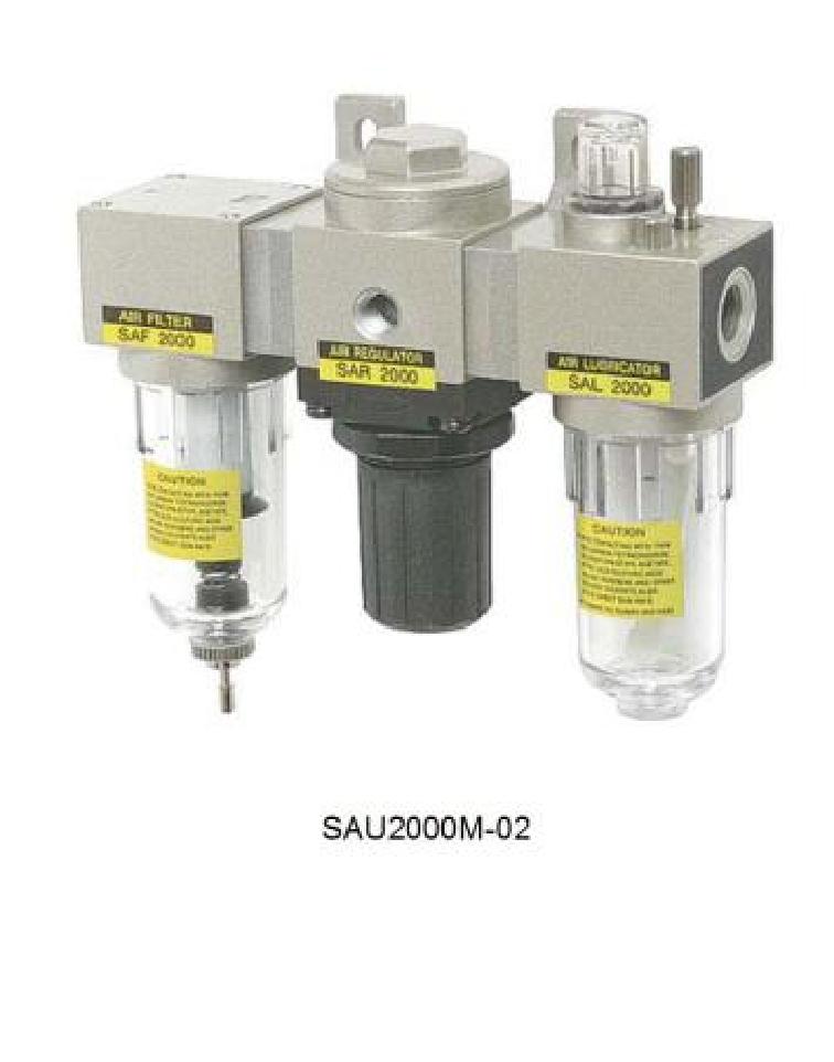 SAU200-02BG SKP Filter regulator 3 unit size 1/4" Pressure 10 kg/cm2 (bar) 150 psi 